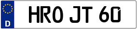 Truck License Plate